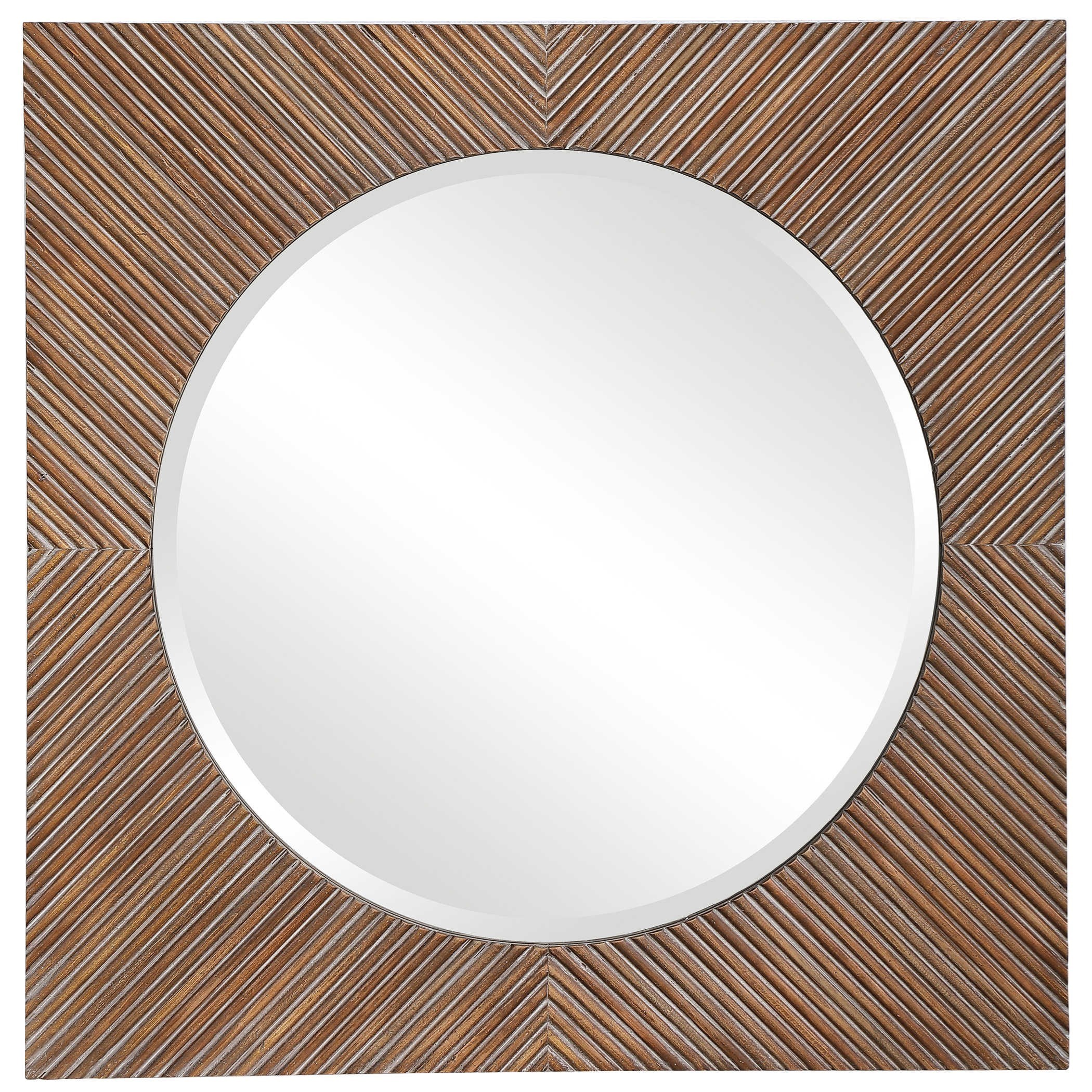 Uttermost Mirrors 09689 Uma Wooden Square Mirror Upper Room Home